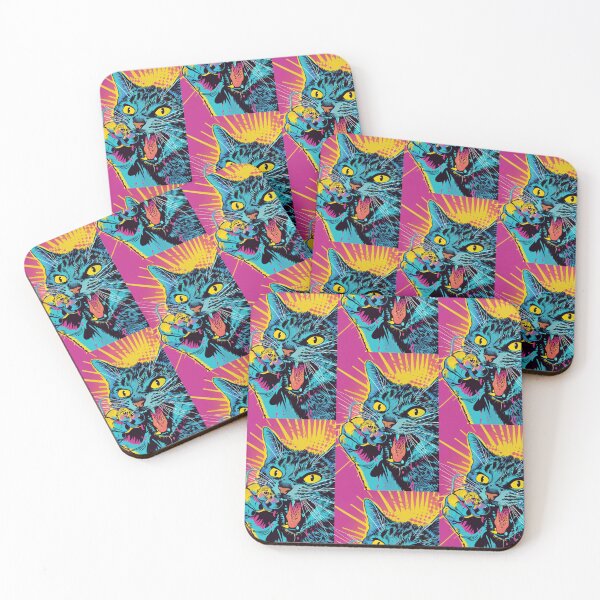 Item preview, Pop Art Illustration of Cat Ready to Attack Mouse designed and sold by Piotrek0001.