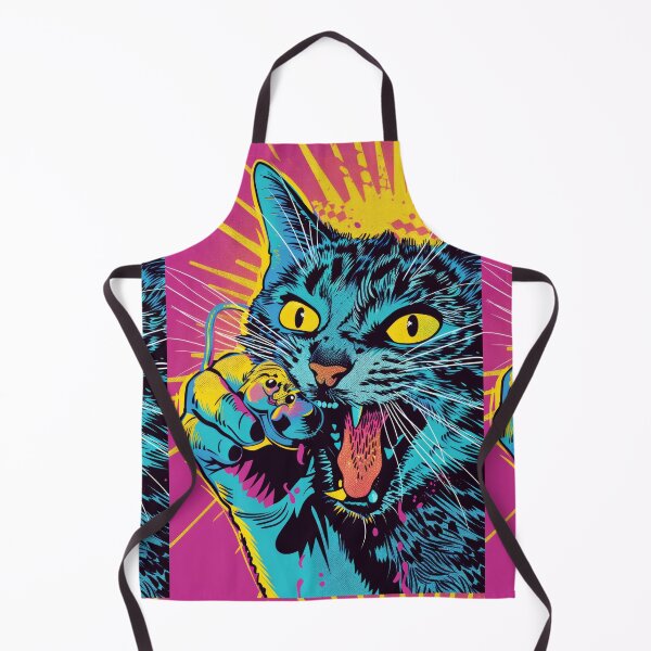 Item preview, Pop Art Illustration of Cat Ready to Attack Mouse designed and sold by Piotrek0001.
