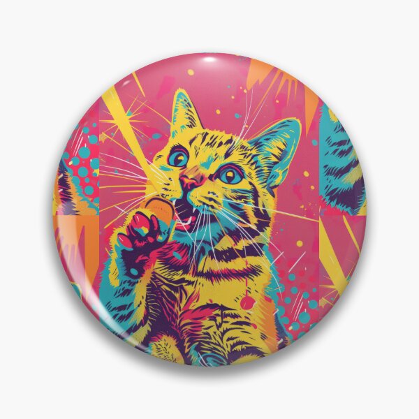 Item preview, Pop Art Illustration of Cat Ready to Attack Mouse designed and sold by Piotrek0001.