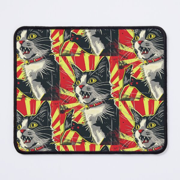 Item preview, Pop Art Illustration of Cat Ready to Attack Mouse designed and sold by Piotrek0001.