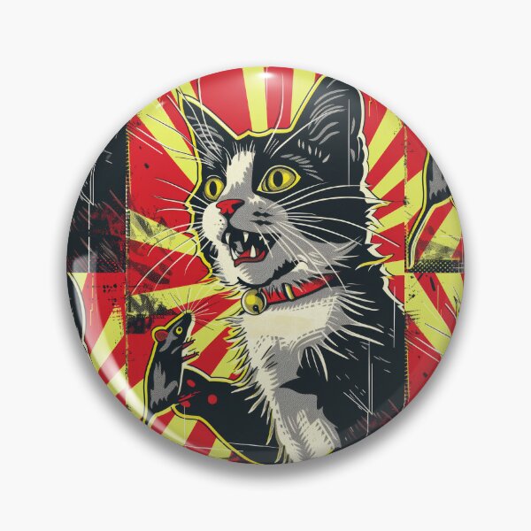 Item preview, Pop Art Illustration of Cat Ready to Attack Mouse designed and sold by Piotrek0001.