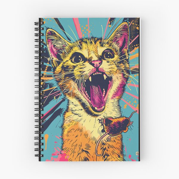 Item preview, Pop Art Illustration of Cat Ready to Attack Mouse designed and sold by Piotrek0001.