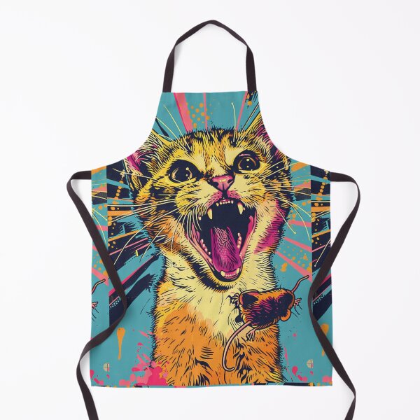 Item preview, Pop Art Illustration of Cat Ready to Attack Mouse designed and sold by Piotrek0001.