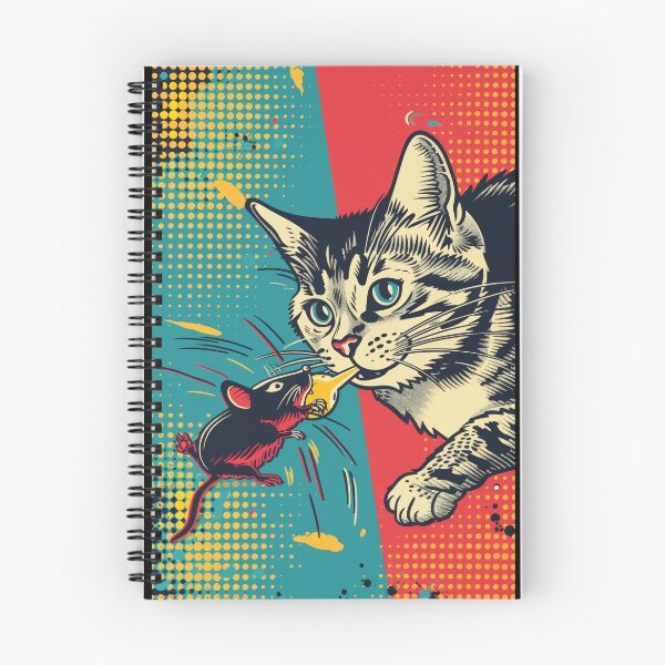 Item preview, Pop Art Illustration of Cat Ready to Attack Mouse designed and sold by Piotrek0001.