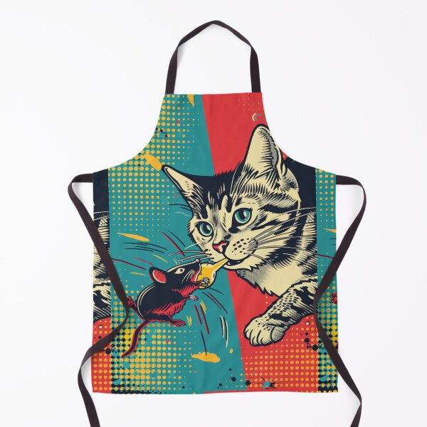 Item preview, Pop Art Illustration of Cat Ready to Attack Mouse designed and sold by Piotrek0001.