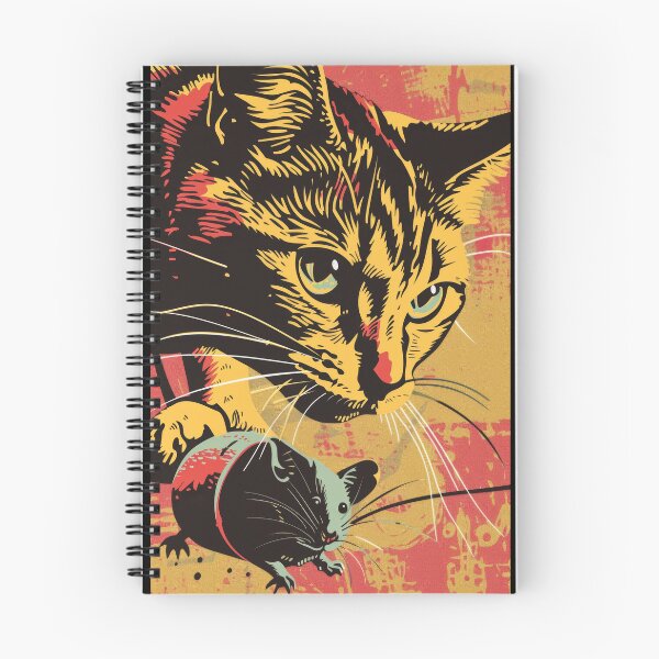 Item preview, Pop Art Illustration of Cat Ready to Attack Mouse designed and sold by Piotrek0001.