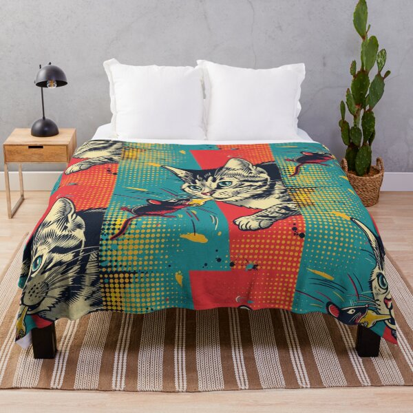 Item preview, Pop Art Illustration of Cat Ready to Attack Mouse designed and sold by Piotrek0001.