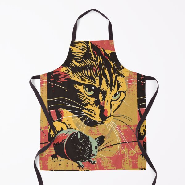 Item preview, Pop Art Illustration of Cat Ready to Attack Mouse designed and sold by Piotrek0001.