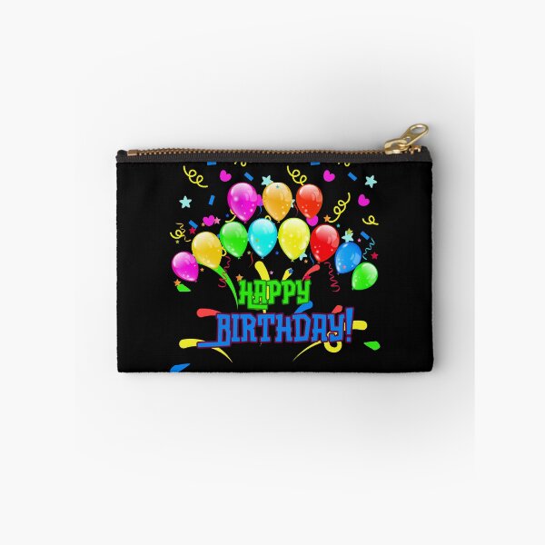 Item preview, Happy Birthday! Design with balloons in bright colors and letters in green and blue… designed and sold by FreeSoulLab.