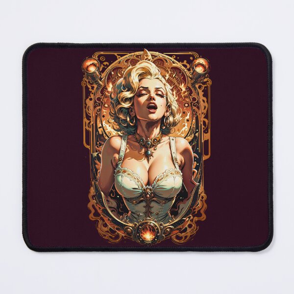 Item preview, Marilyn Monroe singing Ecstasy steampunk retro vintage design designed and sold by BorgSpareParts.