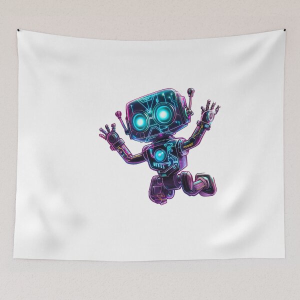 Item preview, neon robot v2 designed and sold by Stickio.