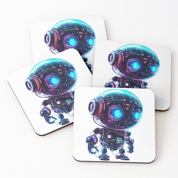 Item preview, neon robot v4 designed and sold by Stickio.