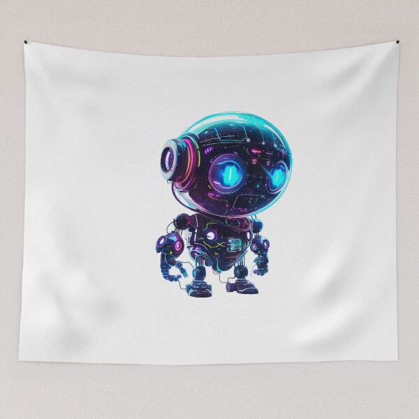 Item preview, neon robot v4 designed and sold by Stickio.