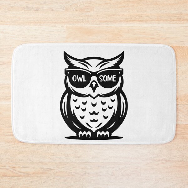 Item preview, Owlsome - owl wordplay, owl pun designed and sold by Funny-Banana.