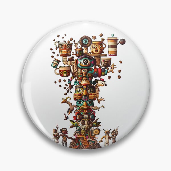 Item preview, I'm a Coffee Fanatic - Tribal Totem Design designed and sold by Atsariya.