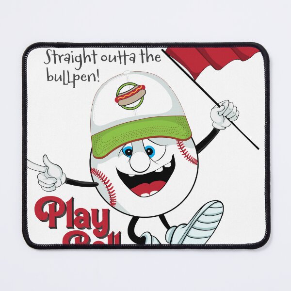 Item preview, Mr. Baseball Straight Outta the Bullpen Funny Inspirational Quote designed and sold by SaltCreatives.