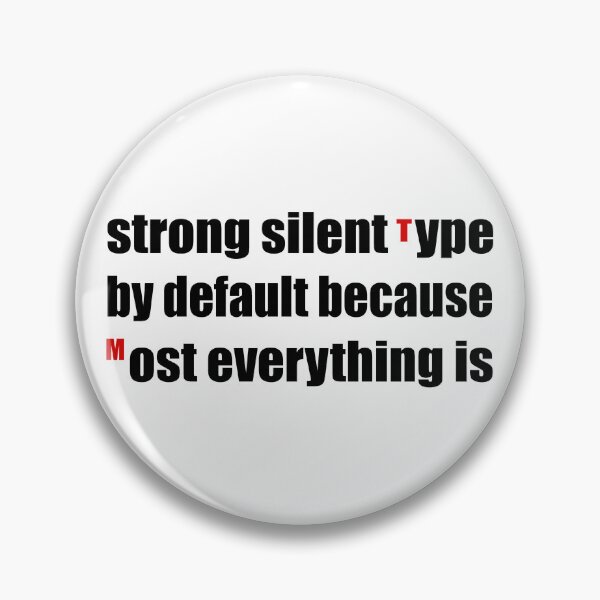 Item preview, Strong Silent Type  designed and sold by Dinahspace.