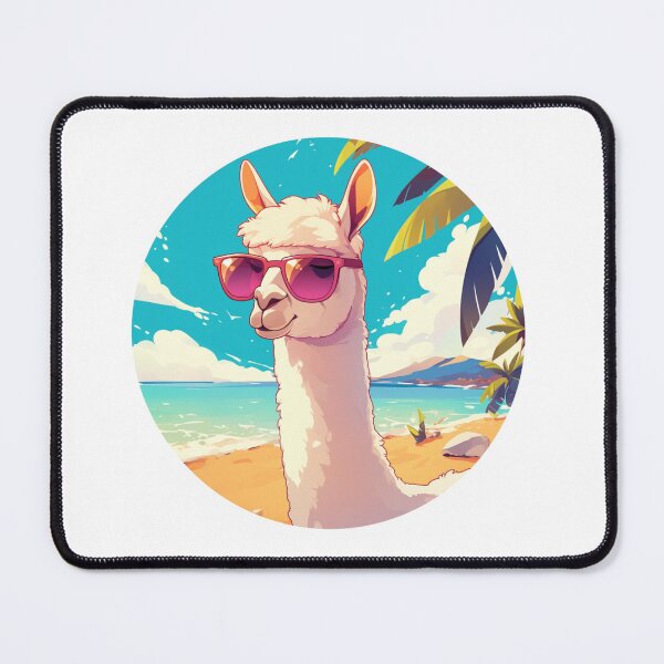 Item preview, Lama at a beach // Cool Lama // Cool Animal // Beach // Chill out // Llama designed and sold by SMARTKIT  DESIGNAGENCY.