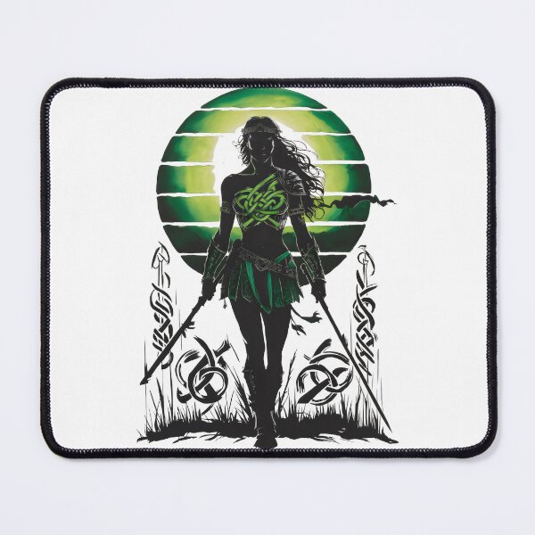 Item preview, Into Battle Queen Maeve. Warrior Queen of the Celts. Celtic Goddess Design designed and sold by CELTIC-DESIGNS.