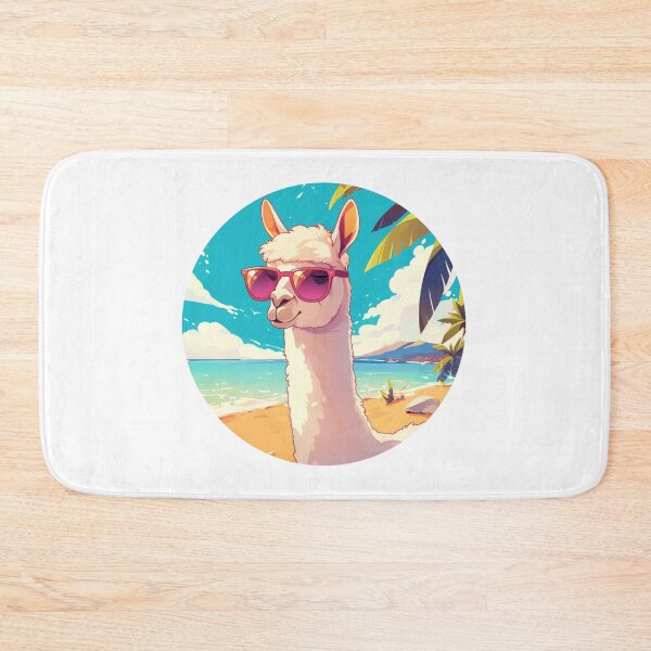 Item preview, Lama at a beach // Cool Lama // Cool Animal // Beach // Chill out // Llama designed and sold by SMARTKIT  DESIGNAGENCY.