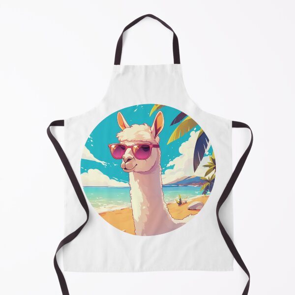 Item preview, Lama at a beach // Cool Lama // Cool Animal // Beach // Chill out // Llama designed and sold by SMARTKIT DESIGNAGENCY.