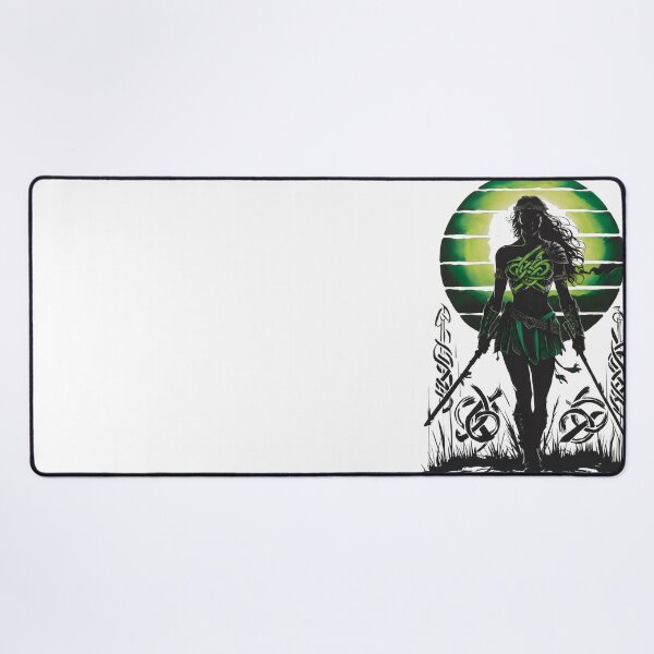 Item preview, Into Battle Queen Maeve. Warrior Queen of the Celts. Celtic Goddess Design designed and sold by CELTIC-DESIGNS.