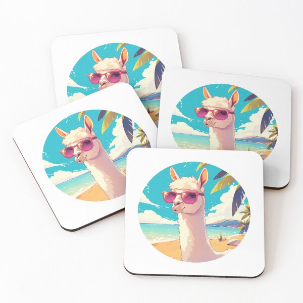 Item preview, Lama at a beach // Cool Lama // Cool Animal // Beach // Chill out // Llama designed and sold by SMARTKIT  DESIGNAGENCY.