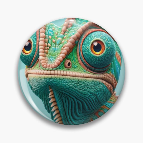 Aperçu de l'œuvre Gros plan sur un caméléon vibrant créée et vendue par BubandAika.