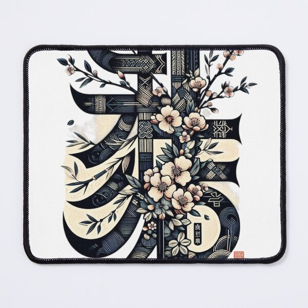 Item preview, Blooming Calligraphy: Where Flowers Meet Chinese Characters designed and sold by aZRaSs.