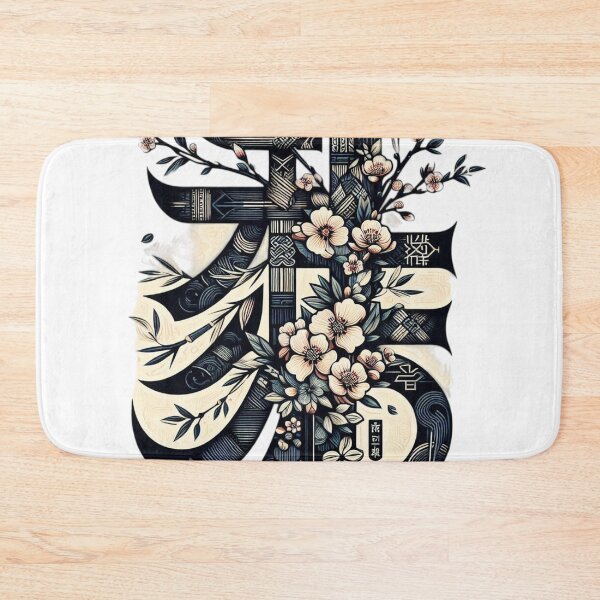 Item preview, Blooming Calligraphy: Where Flowers Meet Chinese Characters designed and sold by aZRaSs.