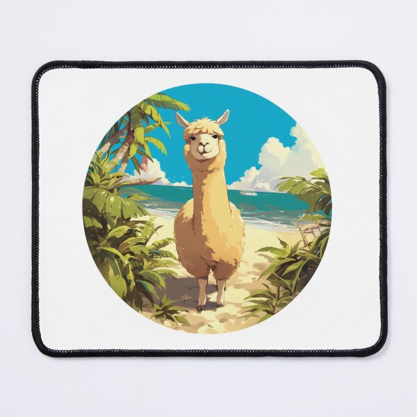 Item preview, Lama at a beach // Cool Lama // Cool Animal // Beach // Chill out // Llama designed and sold by SMARTKIT  DESIGNAGENCY.