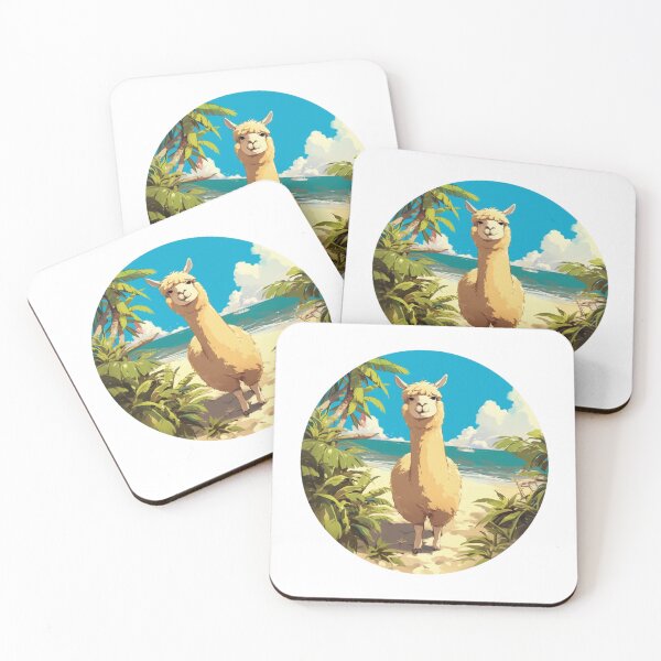 Item preview, Lama at a beach // Cool Lama // Cool Animal // Beach // Chill out // Llama designed and sold by SMARTKIT  DESIGNAGENCY.