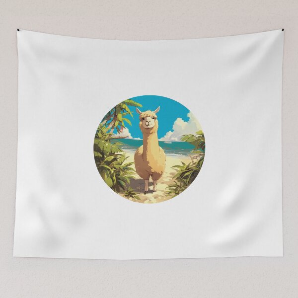 Item preview, Lama at a beach // Cool Lama // Cool Animal // Beach // Chill out // Llama designed and sold by SMARTKIT  DESIGNAGENCY.