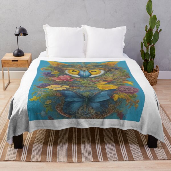 Artikelvorschau, „Enchanted Owl: Eine lebendige Verschmelzung von Natur und Kunst“ entworfen und verkauft von merve02shop.