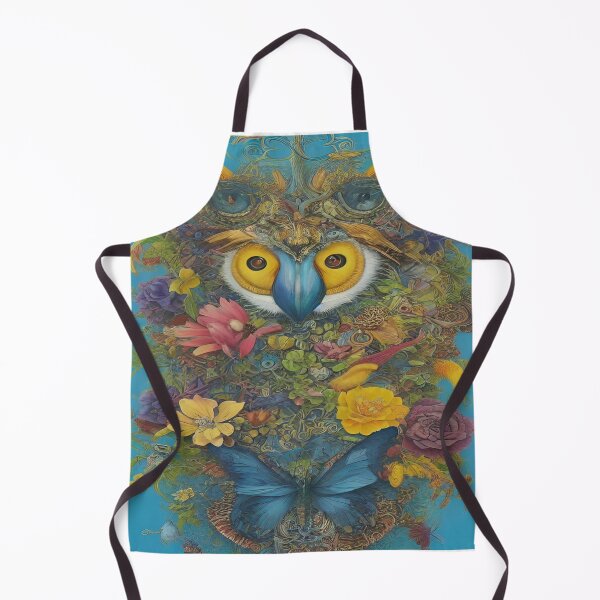 Item preview, "Enchanted Owl: A Vibrant Fusion of Nature and Art" designed and sold by merve02shop.