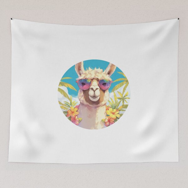 Item preview, Lama at a beach // Cool Lama // Cool Animal // Beach // Chill out // Llama designed and sold by SMARTKIT  DESIGNAGENCY.