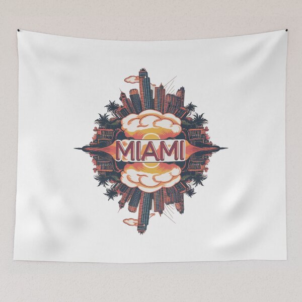 Item preview, Miami, Surfing USA, Summer time, Vacation, Holiday designed and sold by RedCircleArt.