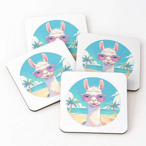 Item preview, Lama at a beach // Cool Lama // Cool Animal // Beach // Chill out // Llama designed and sold by SMARTKIT  DESIGNAGENCY.