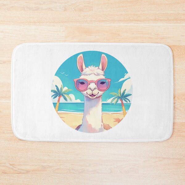 Item preview, Lama at a beach // Cool Lama // Cool Animal // Beach // Chill out // Llama designed and sold by SMARTKIT  DESIGNAGENCY.