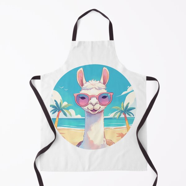 Item preview, Lama at a beach // Cool Lama // Cool Animal // Beach // Chill out // Llama designed and sold by SMARTKIT DESIGNAGENCY.
