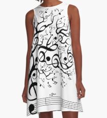 Der Klang der Natur in Bewegung A-Linien Kleid