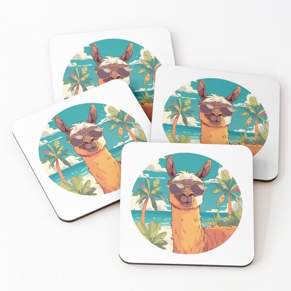 Item preview, Lama at a beach // Cool Lama // Cool Animal // Beach // Chill out // Llama designed and sold by SMARTKIT  DESIGNAGENCY.