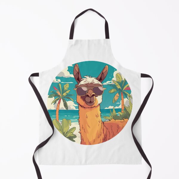 Item preview, Lama at a beach // Cool Lama // Cool Animal // Beach // Chill out // Llama designed and sold by SMARTKIT DESIGNAGENCY.