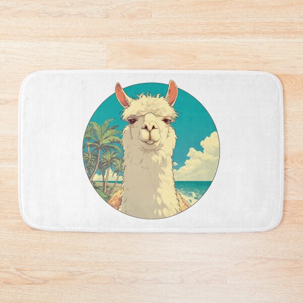 Item preview, Lama at a beach // Cool Lama // Cool Animal // Beach // Chill out // Llama designed and sold by SMARTKIT  DESIGNAGENCY.