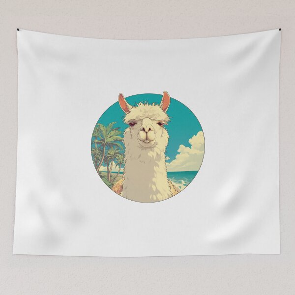 Item preview, Lama at a beach // Cool Lama // Cool Animal // Beach // Chill out // Llama designed and sold by SMARTKIT  DESIGNAGENCY.