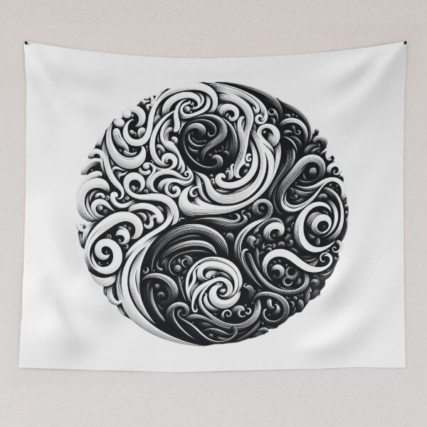 Item preview, Yin Yang Embrace: Unveiling the Interconnectedness of Opposites designed and sold by aZRaSs.