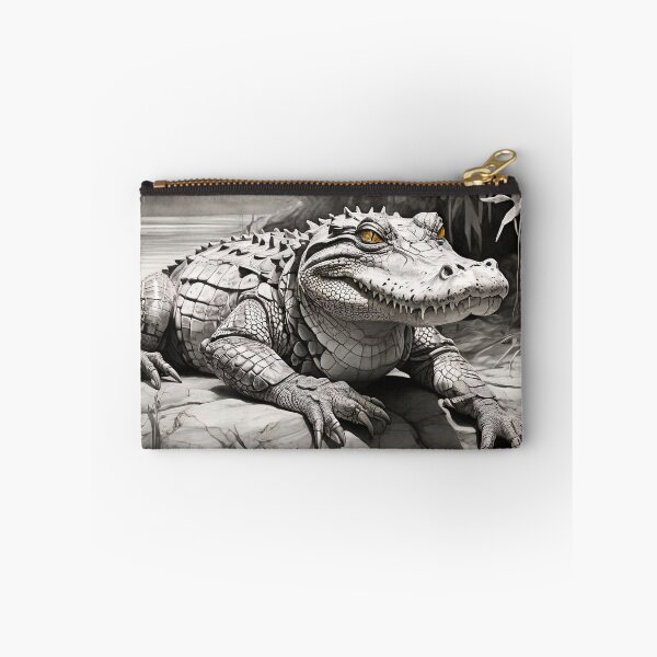 Item preview, Black and white Crocodile drawing designed and sold by Pencil-Art.