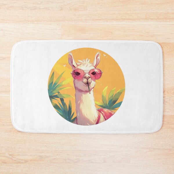 Item preview, Lama at a beach // Cool Lama // Cool Animal // Beach // Chill out // Llama designed and sold by SMARTKIT  DESIGNAGENCY.
