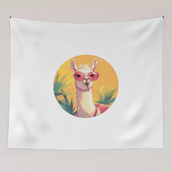 Item preview, Lama at a beach // Cool Lama // Cool Animal // Beach // Chill out // Llama designed and sold by SMARTKIT  DESIGNAGENCY.
