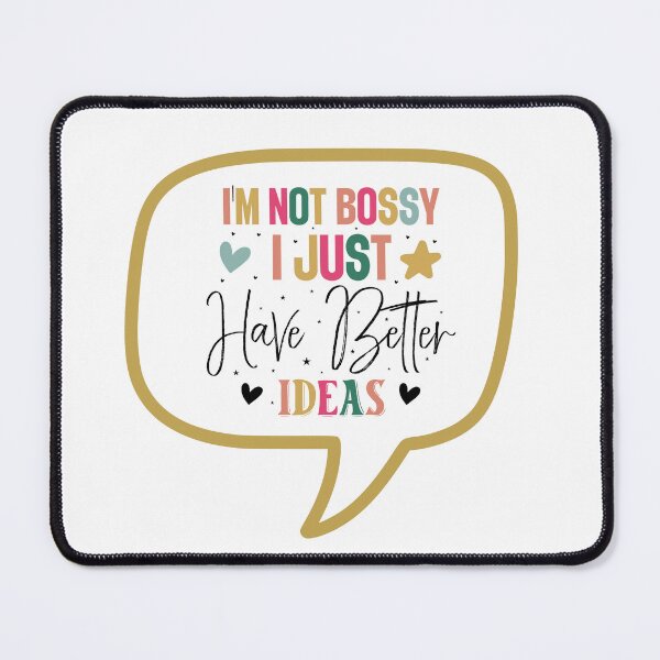 Item preview, Sarcastic Funny I'm not Bossy Speech Bubble designed and sold by SunnyDayStyle.